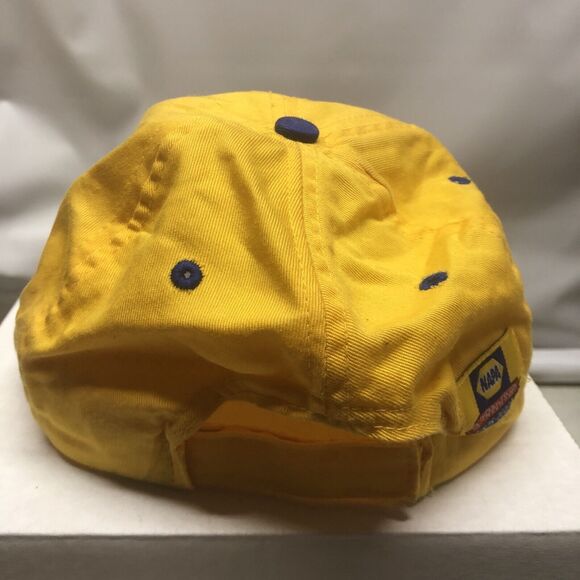 NAPA 75th Anniversary Mens Yellow Blue Adjustable H&L Strapback Hat Cap Baseball - Picture 4 of 11